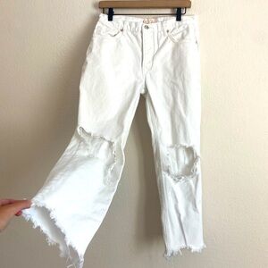 Free People White Denim Jeans